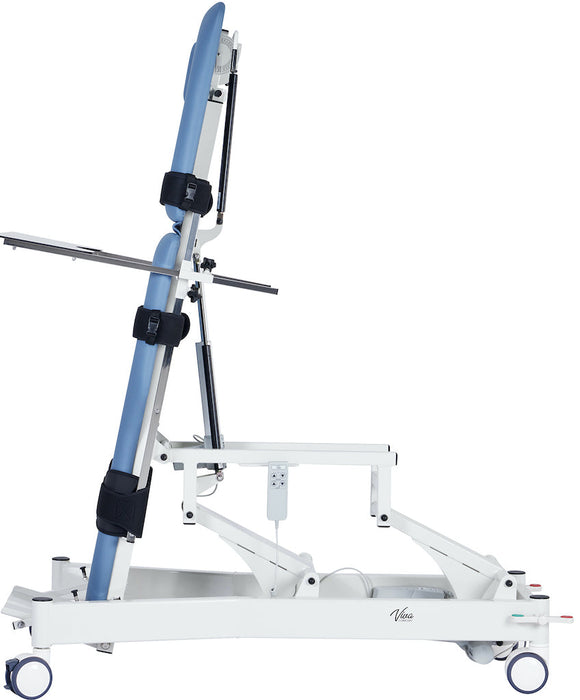 Power Hi-Lo Tilt Table w/ Adjustable Back, Footrest w/ Casters & Antimicrobial Upholstery for Physical Therapy