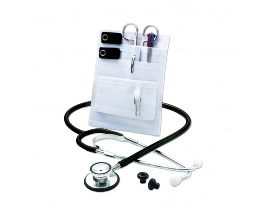 Nurse Combo-Lite Pocket Pal II Kit & Proscope Dual Stethoscope Purple