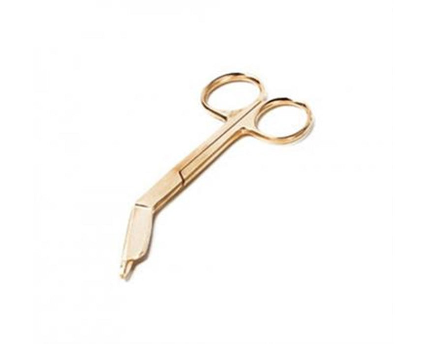 Lister Bandage Scissors, Gold Plated Size 4 1/2"