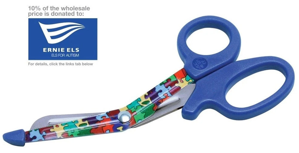 MiniMedicut Nurse Shears. 5 1/2". Puzzle Pieces