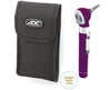 Fiber Optic Pocket Otoscope Set With Halogen Lamp, Soft Case, Purple