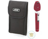 Pocket Ophthalmoscope Set With Halogen Lamp, Soft Case, Burgundy