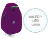 Pocket Ophthalmoscope Head With LED Lamp, Purple