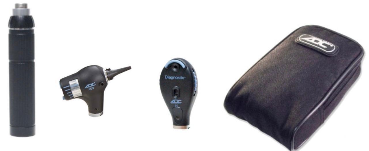 Diagnostix 3.5v Diagnostic Set. PMV Halogen Otoscope. Coax LED Ophthalmoscope. Soft Case