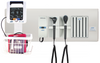 Diagnostix Wall Diagnostic Adstation. Standard Otoscope, Coax+ Ophthalmoscope, Specula Dispenser, Wallboard & Adview Monitor Mounting (led lighting)