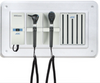 Diagnostix Wall Diagnostic Adstation. Standard Otoscope, Coax+ Ophthalmoscope, Specula Dispenser, Wallboard (led lighting)