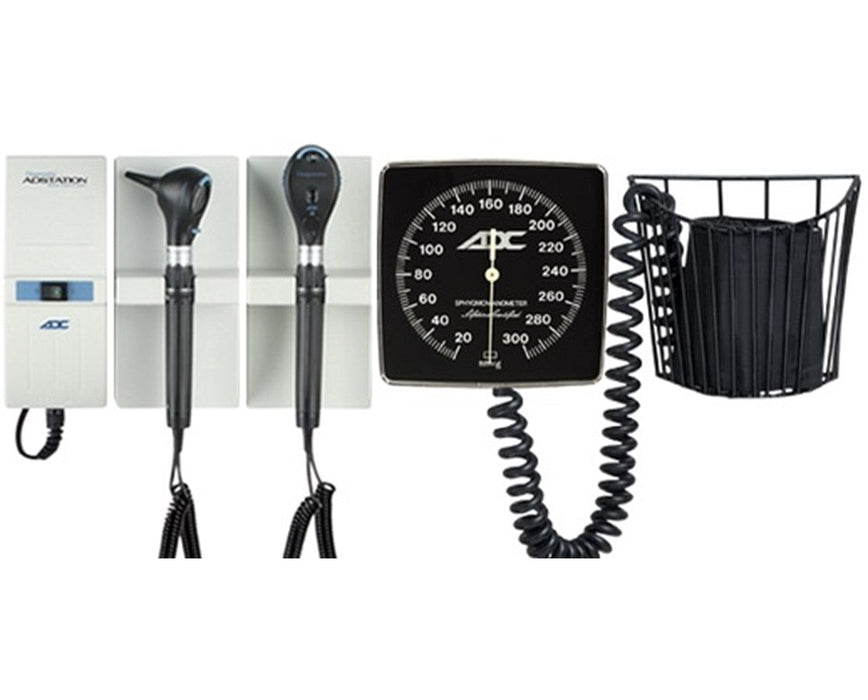 Diagnostix Wall Diagnostic Adstation. Standard Otoscope, Coax+ Ophthalmoscope, Aneroid (led lighting)