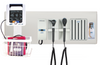 Diagnostix Wall Diagnostic Adstation. Standard Otoscope, Coax Ophthalmoscope, Adtemp Thermometer, Specula Dispenser, Wallboard & Adview Monitor Mounting (led lighting)