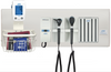 Diagnostix Wall Diagnostic Adstation. Standard Otoscope, Coax Ophthalmoscope, Specula Dispenser, Wallboard & e-sphyg BP Mounting (halogen lighting)
