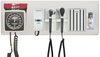 Diagnostix Wall Diagnostic Adstation. PMV Magnified Otoscope, Coax+ Ophthalmoscope, Aneroid, Adtemp Thermometer, Specula Dispenser, Wallboard (led lighting)