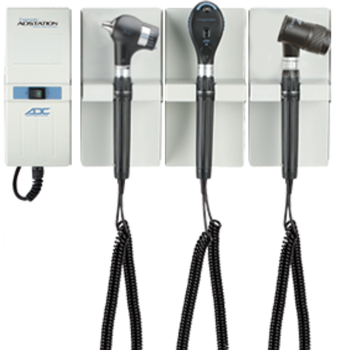 Diagnostix Wall Diagnostic Adstation. PMV Magnified Otoscope, Coax+ Ophthalmoscope, Dermascope (led lighting)