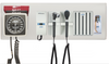 Diagnostix Wall Diagnostic Adstation. PMV Magnified Otoscope, Coax Ophthalmoscope, Aneroid, Adtemp Thermometer, Specula Dispenser, Wallboard (led lighting)