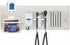 Diagnostix Wall Diagnostic Adstation. PMV Magnified Otoscope, Coax Ophthalmoscope, Specula Dispenser, Wallboard & e-sphyg BP Mounting (led lighting)
