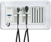 Diagnostix Wall Diagnostic Adstation. PMV Magnified Otoscope, Coax Ophthalmoscope, Specula Dispenser, Wallboard (halogen lighting)