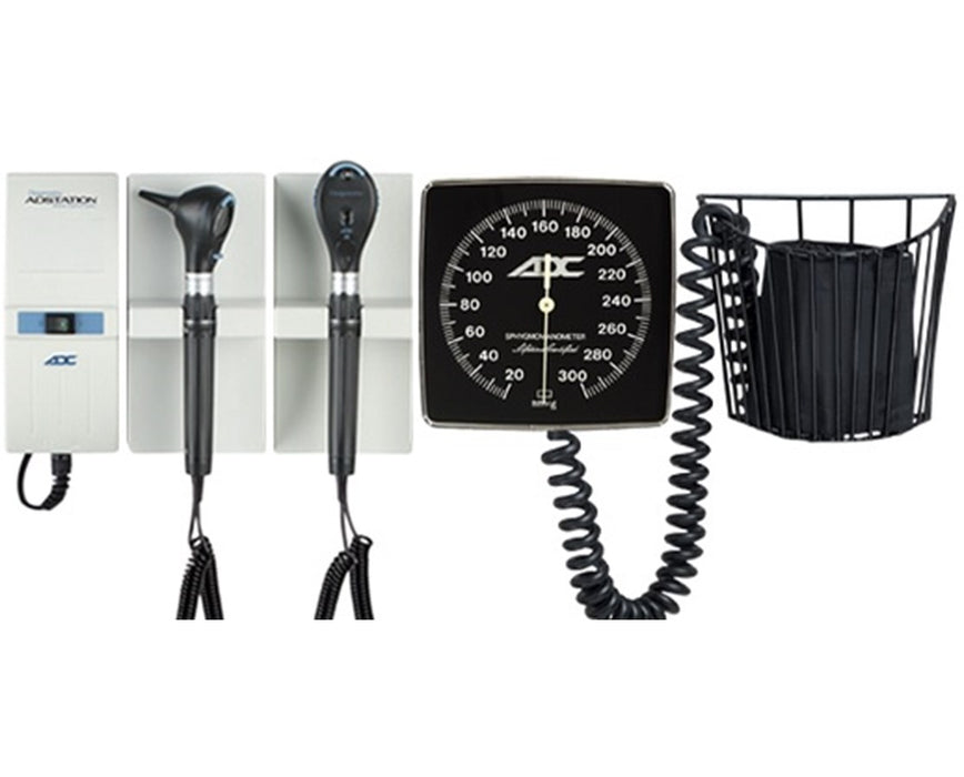 Diagnostix Wall Diagnostic Adstation, Standard Otoscope, Coax Plus Ophthalmoscope, Wall Aneroid