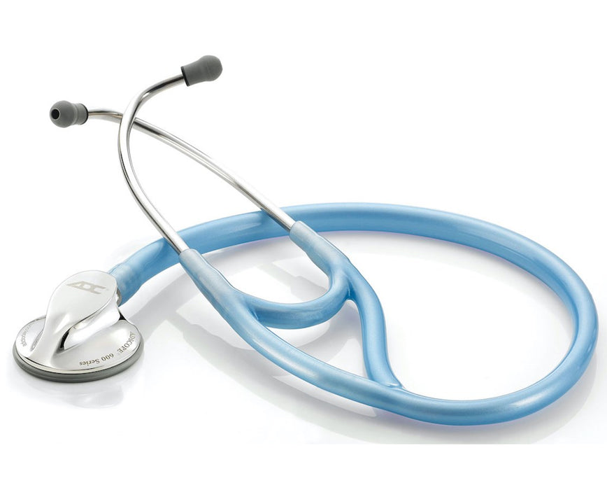 Adscope Platinum Multifrequency Cardiology Stethoscope - Metallic Ceil Blue