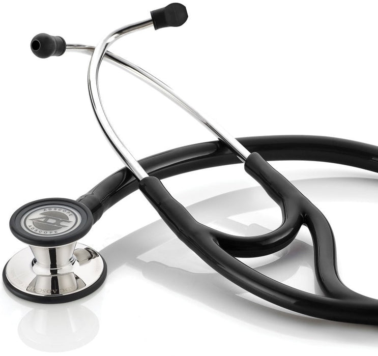 Adscope Convertible Cardiology Stethoscope. Mirror/Black
