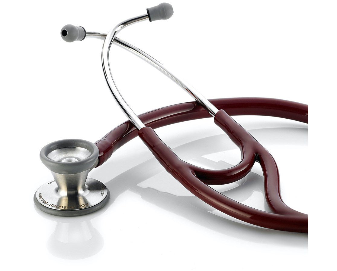 Cardiotacoscope Adscope Cardiology Stethoscope, Burgundy — Tiger Medical