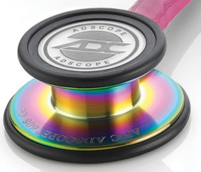 Chestpiece for 608 Adscope Cardiology Stethoscope. Iridescent