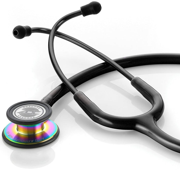 Adscope 608 Convertible Clinician Cardiology Stethoscope. Iridescent/Tactical