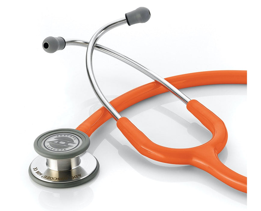 Adscope 608 Convertible Clinician Cardiology Stethoscope Orange