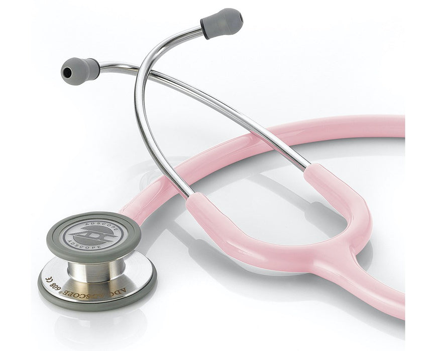 Adscope 608 Convertible Clinician Cardiology Stethoscope Pink