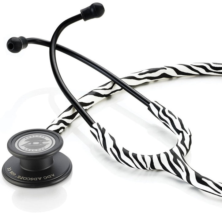 Adscope 608 Convertible Clinician Cardiology Stethoscope. Zebra/Tactical