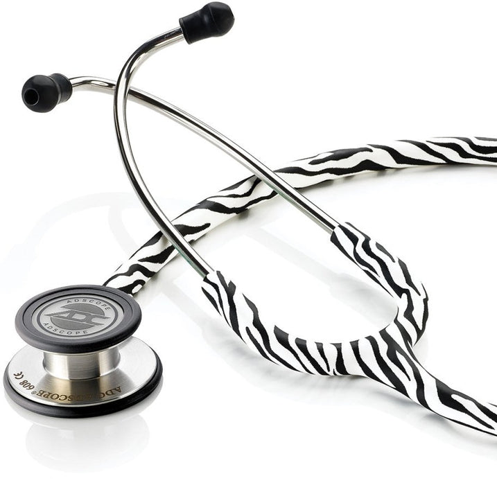 Adscope 608 Convertible Clinician Cardiology Stethoscope. Zebra