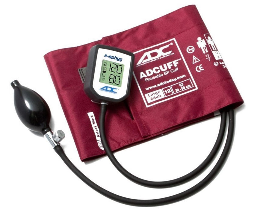 e-sphyg Digital Aneroid Blood Pressure Monitor Large Adult - Burgundy