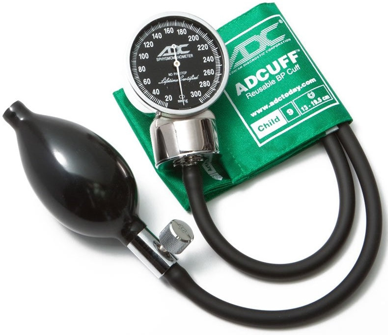 Diagnostix 700 Pocket Aneroid. Cuff w/ Bladder: Child. Green