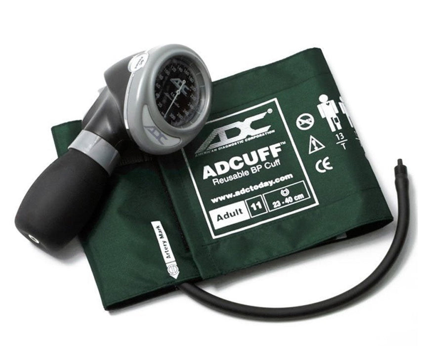 Diagnostix 703 Trigger-Style Palm Aneroid Adult - Dark Green