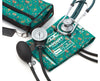 Pro's Combo II Pocket Aneroid Kit with Adscope Sprague Stethoscope - Adult - Medical Theme