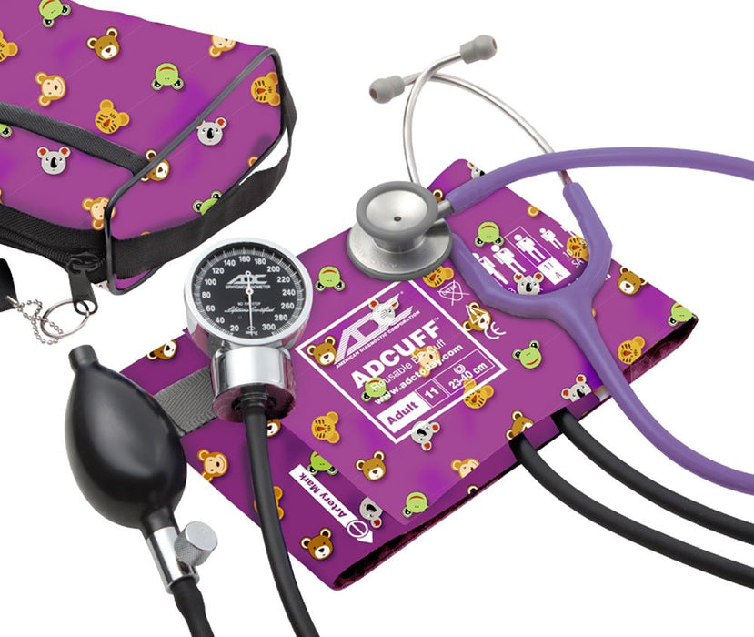 Pro's Combo III 778/603 Pocket Aneroid/Clinician Stethoscope Kit. Cuff w/ Bladder. Adimals