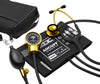 Pro's Combo III 778/603 Pocket Aneroid/Clinician Stethoscope Kit. Cuff w/ Bladder. Gold Plated/Black