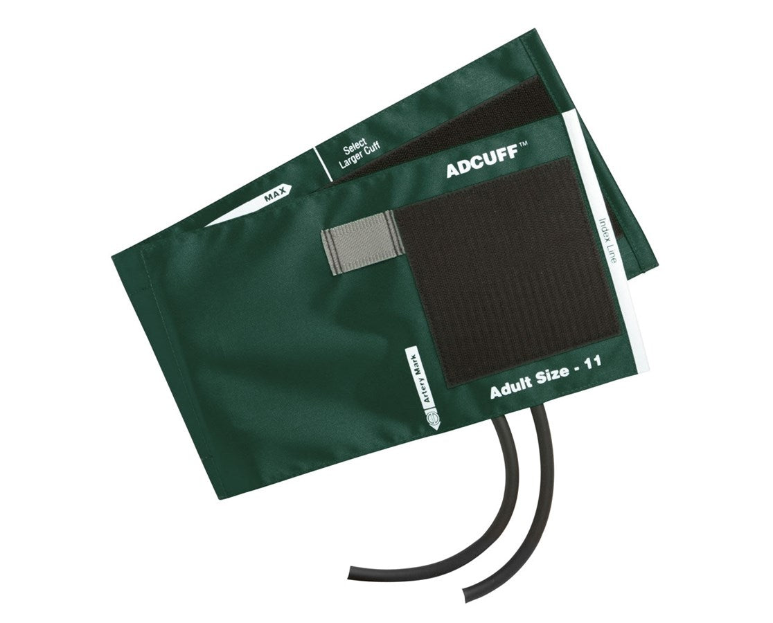 Adcuff Cuff w/ 2-Tube Inflation Bladder. Adult. Dark Green — Tiger Medical