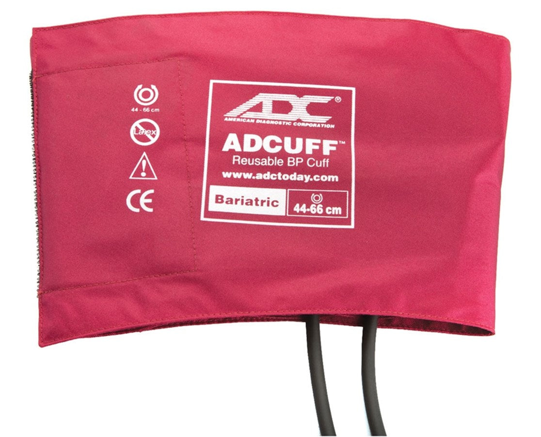Adcuff Cuff w/ 2-Tube Inflation Bladder. Bariatric. Burgundy — Tiger ...
