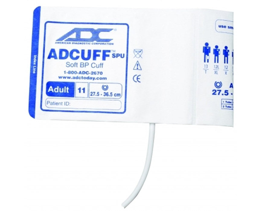 Adcuff SPU Cuffs w/ One Tube & Optional Connector Bayonet Connector Small Adult