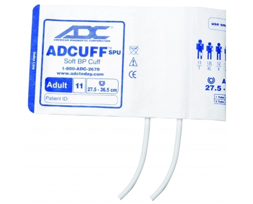 Adcuff SPU Cuffs w/ Two Tubes & Optional Connector No Connector Adult Long