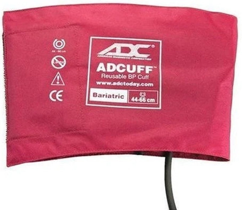 Adcuff Cuff w/ 1-Tube Inflation Bladder. Bariatric w/ Bayonet Connector. Burgundy