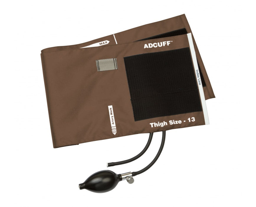 Adcuff Cuff & Complete Inflation System Thigh - Brown