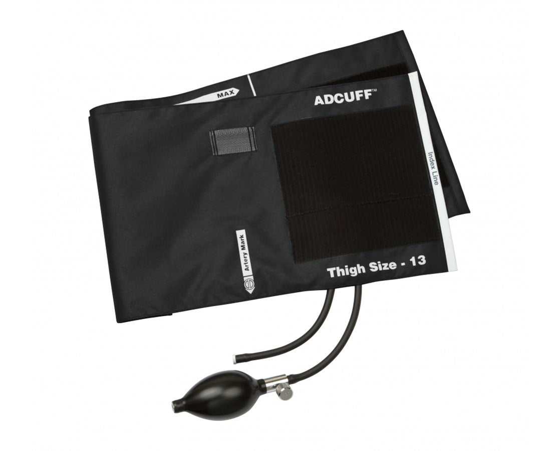 Inflatable Cuff System Adcuff Cuff & Complete Inflation System Thigh. Black — Tiger Medical