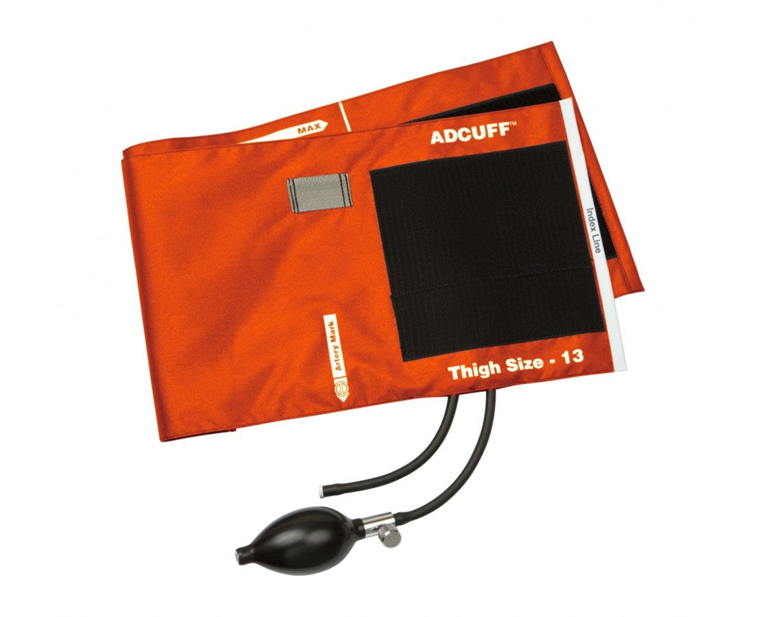 Adcuff Cuff & Complete Inflation System Thigh. Orange — Tiger Medical
