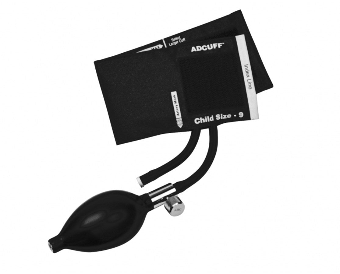 Inflatable Cuff System Adcuff Cuff & Complete Inflation System Child. Black — Tiger Medical