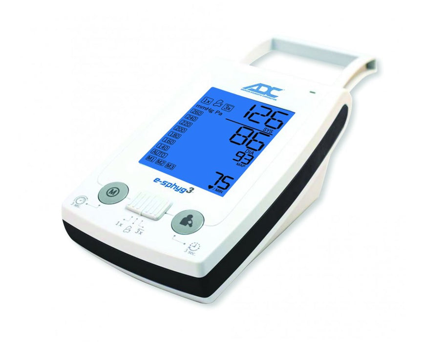 e-sphyg 3 NIBP Digital Blood Pressure Monitor - Three Adcuff+ Single-Piece Cuffs. Small Adult, Adult & Large Adult