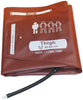 Blood Pressure Cuff for ADView 2 Monitor Thigh. Brown