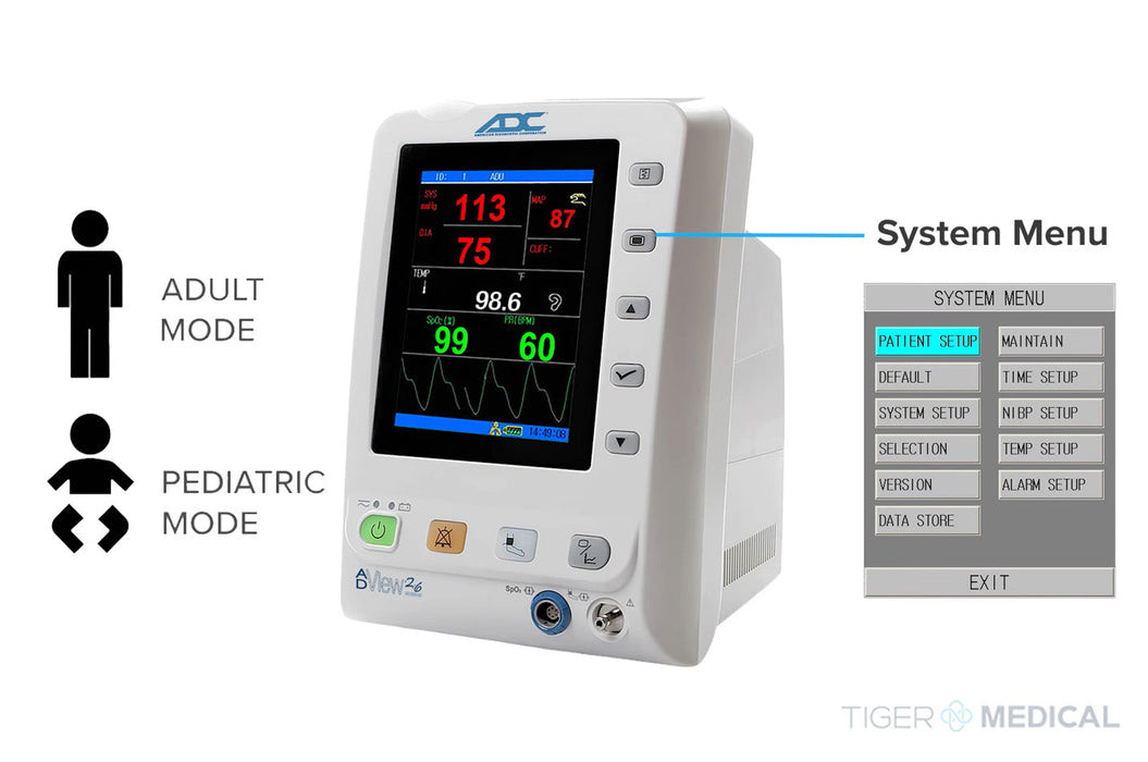 Adview 2.6 Diagnostic Spot Vital Signs Monitor