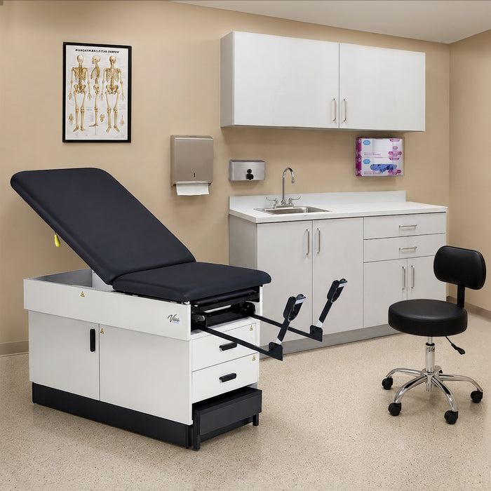 Slim Line Exam Room Furniture Package [Table, Cabinets & More]