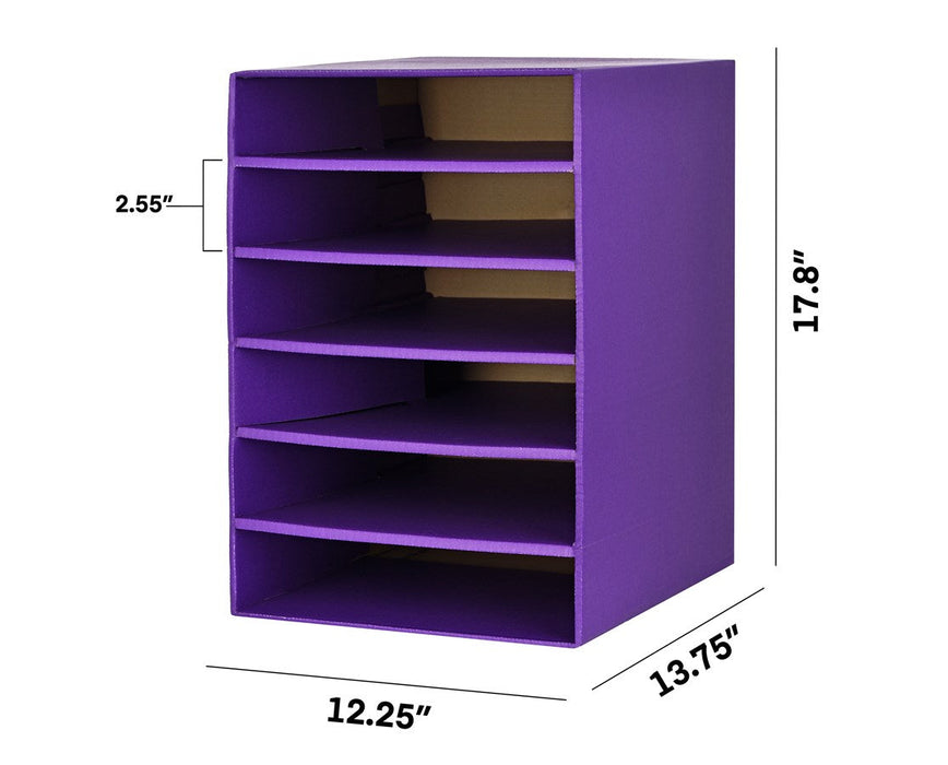 Cardboard 6-Shelf Organizer