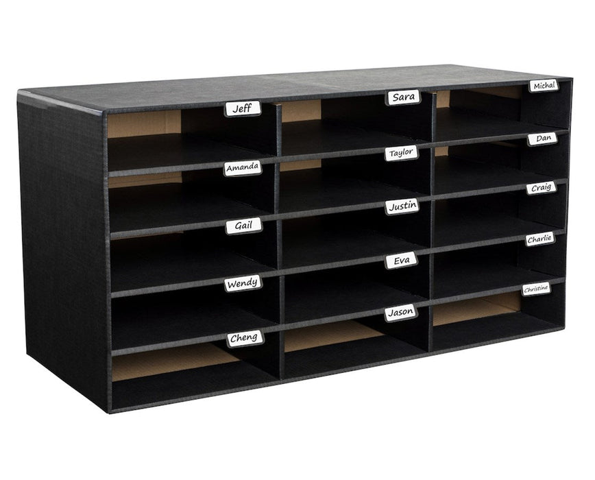 Classroom File Organizer 15 Slots - Black