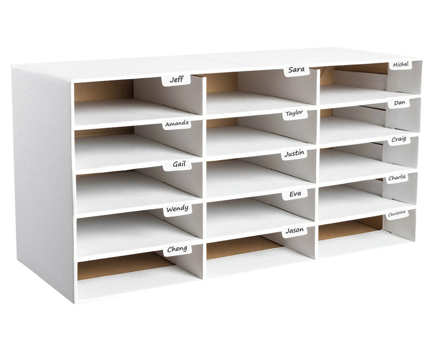 Classroom File Organizer 15 Slots -White